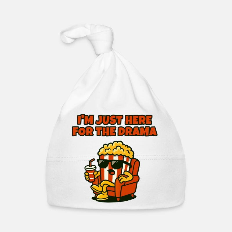 Popcorn Diva Drama - Bonnet bio Bébé - blanc