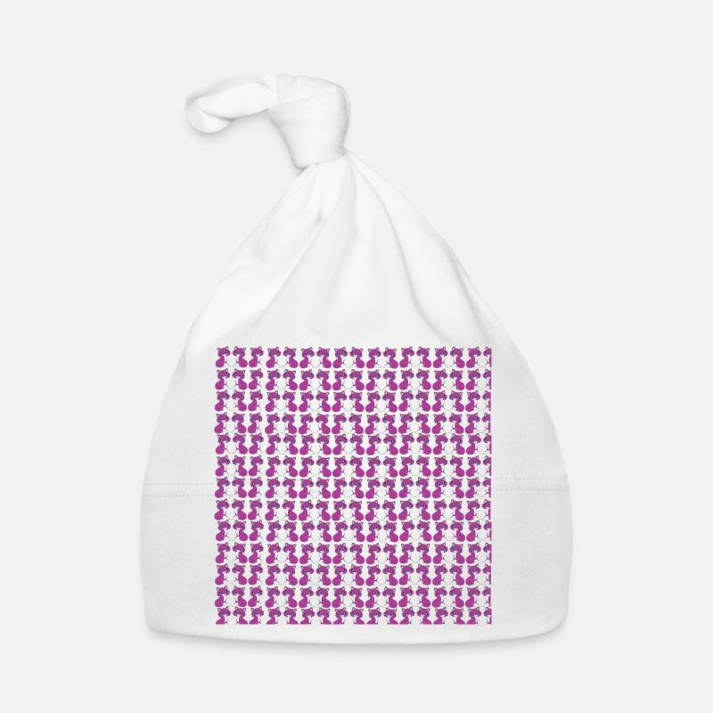 katzenmuster, langhaar katze sitzend, Samtpfote Baby Bio-Mütze