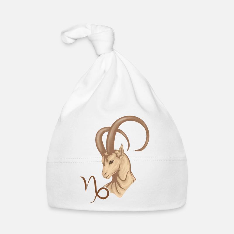 Sternzeichen Steinbock Baby Bio-Mütze