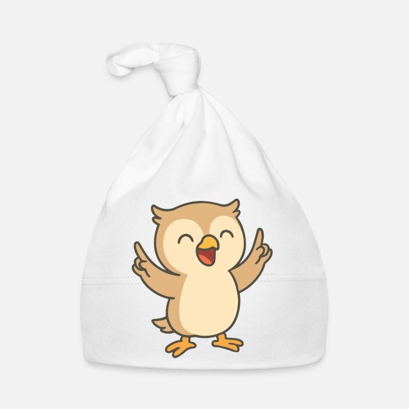 Gute-Laune-Eule Baby Bio-Mütze