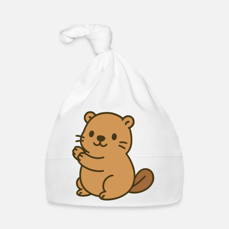 Mignon bébé castor Bonnet bio Bébé