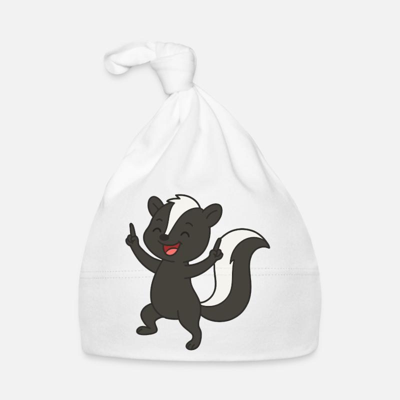 Bébé moufette heureux Bonnet bio Bébé