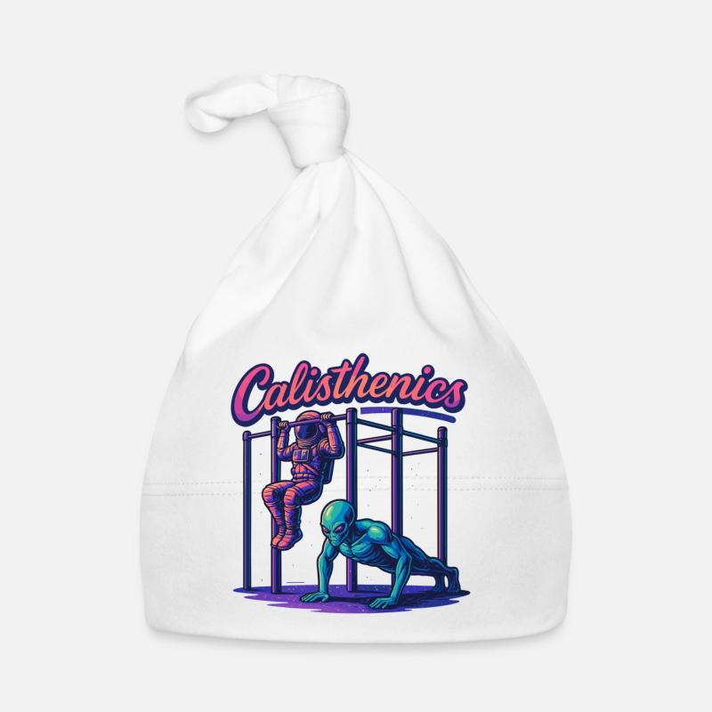 Calisthenics Astronaut Alien Pull-ups Gift Organic Baby Cap