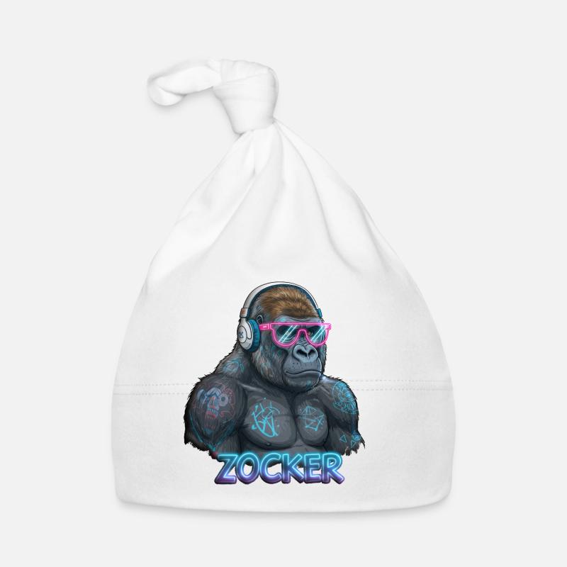 Zocker Gorilla Baby Bio-Mütze