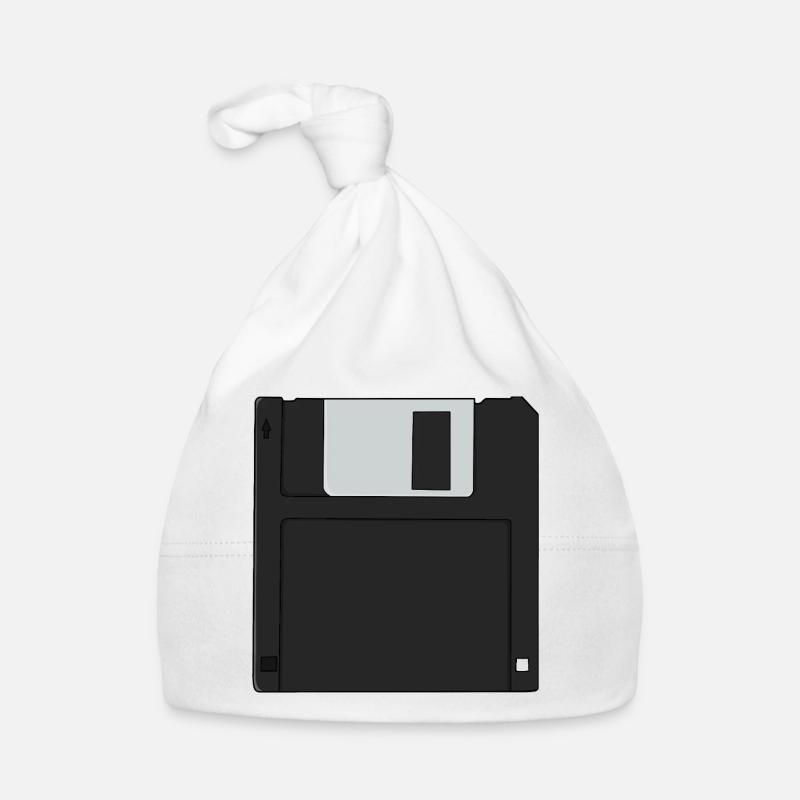 Nostalgic 3½ inch Diskette Retro Floppy Disk Organic Baby Cap