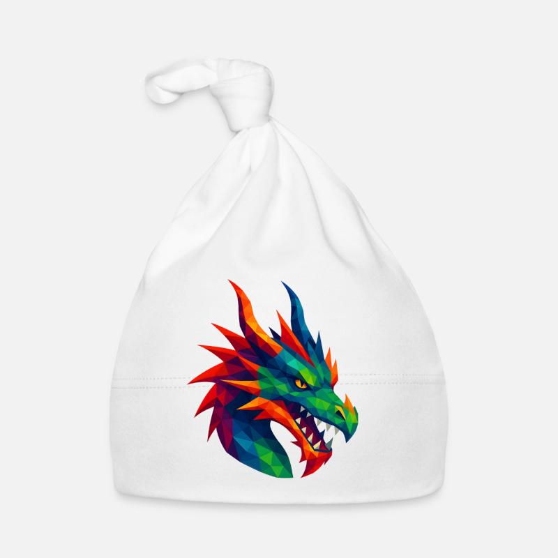 WPAP Style Animals - Dragon Organic Baby Cap