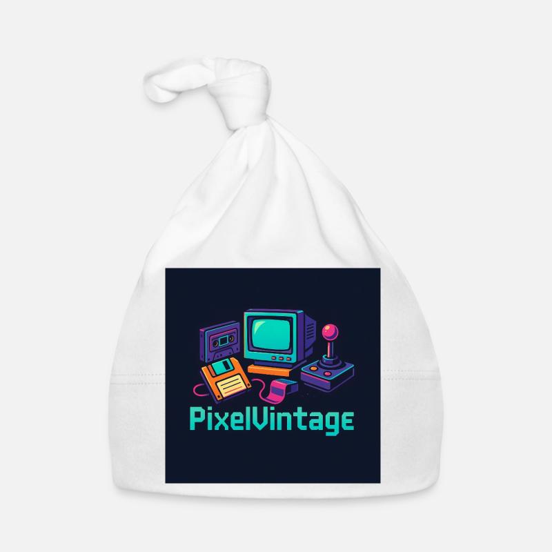 Ordinateur rétro et console Pixel Bonnet bio Bébé