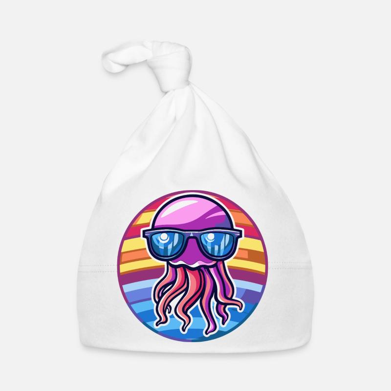 Méduse Bande dessinée cool Bonnet bio Bébé
