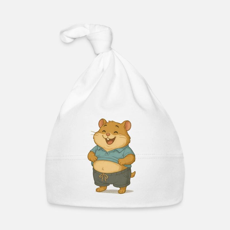 Chilliger Hamster im Freizeitlook Baby Bio-Mütze