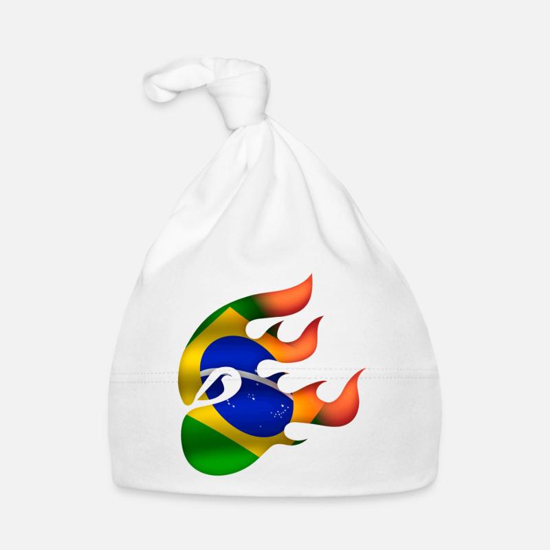 Drapeau du Brésil - Brésil - Ninja Bonnet bio Bébé