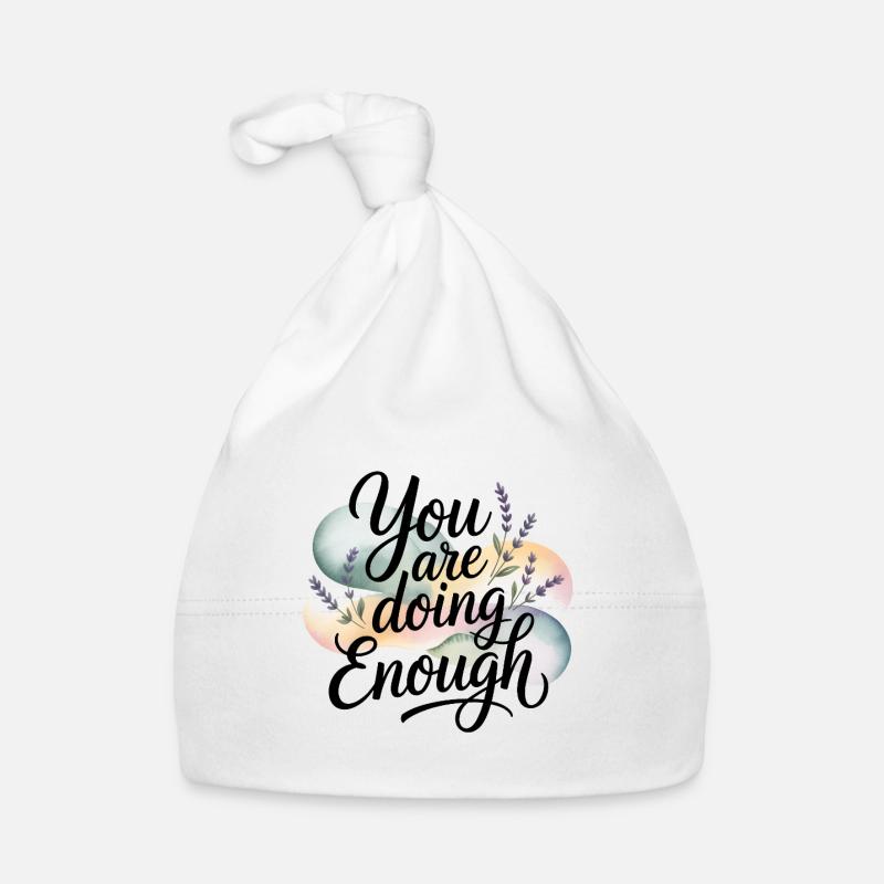 Thème de motivation avec l’inscription You Are Doing Enough Bonnet bio Bébé