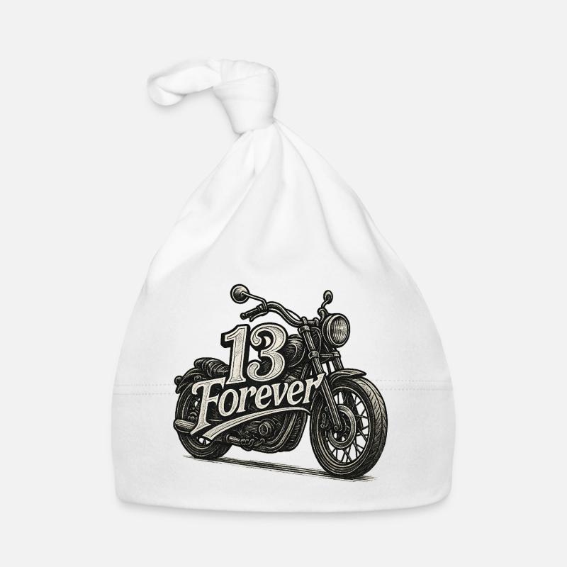 13Motorrad Baby Bio-Mütze