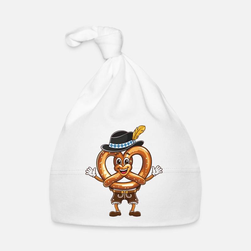 Fröhliche Brezel Baby Bio-Mütze
