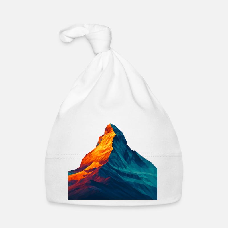 Style WPAP - Cervin, Suisse montagnarde Bonnet bio Bébé