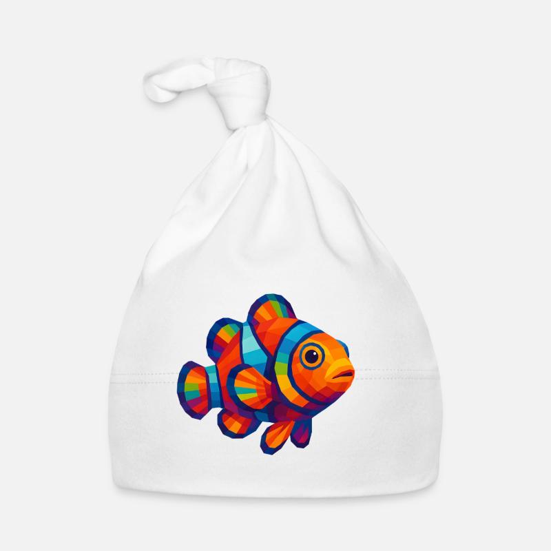 WPAP Polygon Style Animaux - Poisson-clown Bonnet bio Bébé