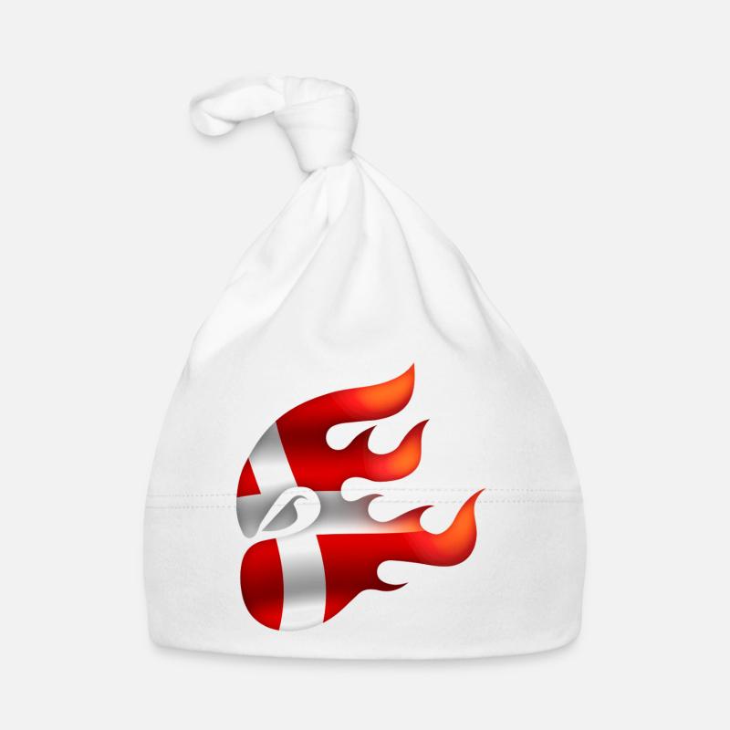 Drapeau du Danemark - Danemark - Ninja Bonnet bio Bébé