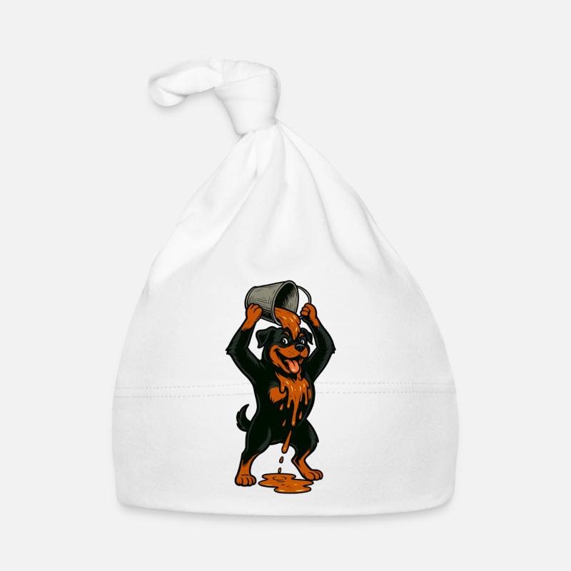 Rottweiler en couleur Bonnet bio Bébé