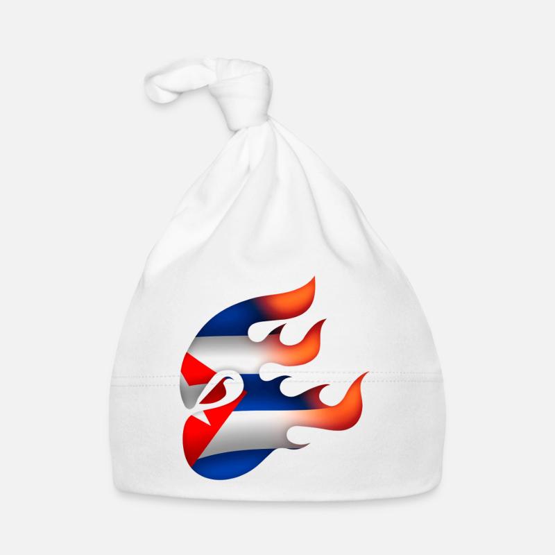 Drapeau de Cuba - Cuba - Ninja Bonnet bio Bébé