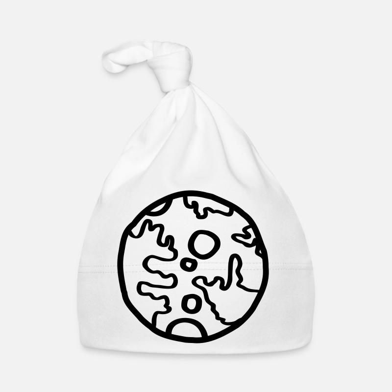 Planète Space Doodle Simple Bonnet bio Bébé