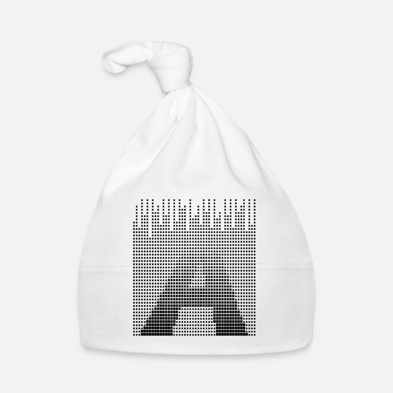 Letter A, Name, der Buchstabe A - Baby Bio-Mütze - Weiß