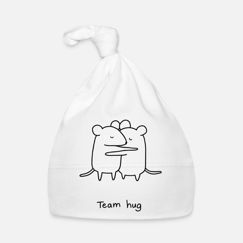 Câlin d’équipe - Bonnet bio Bébé - blanc
