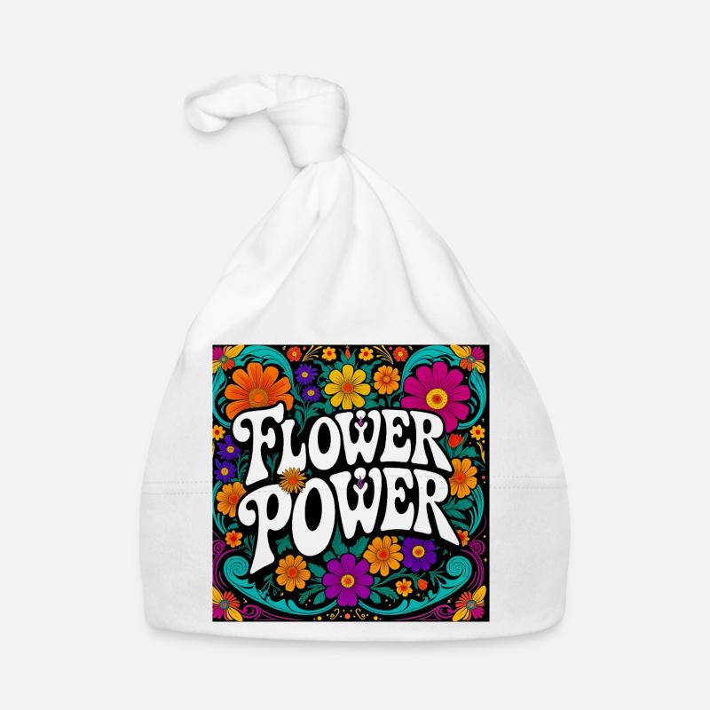 Conception florale puissante Bonnet bio Bébé