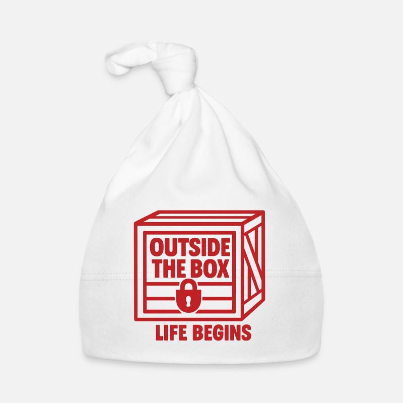 Über den Tellerrand hinaus - das Leben beginnt Baby Bio-Mütze