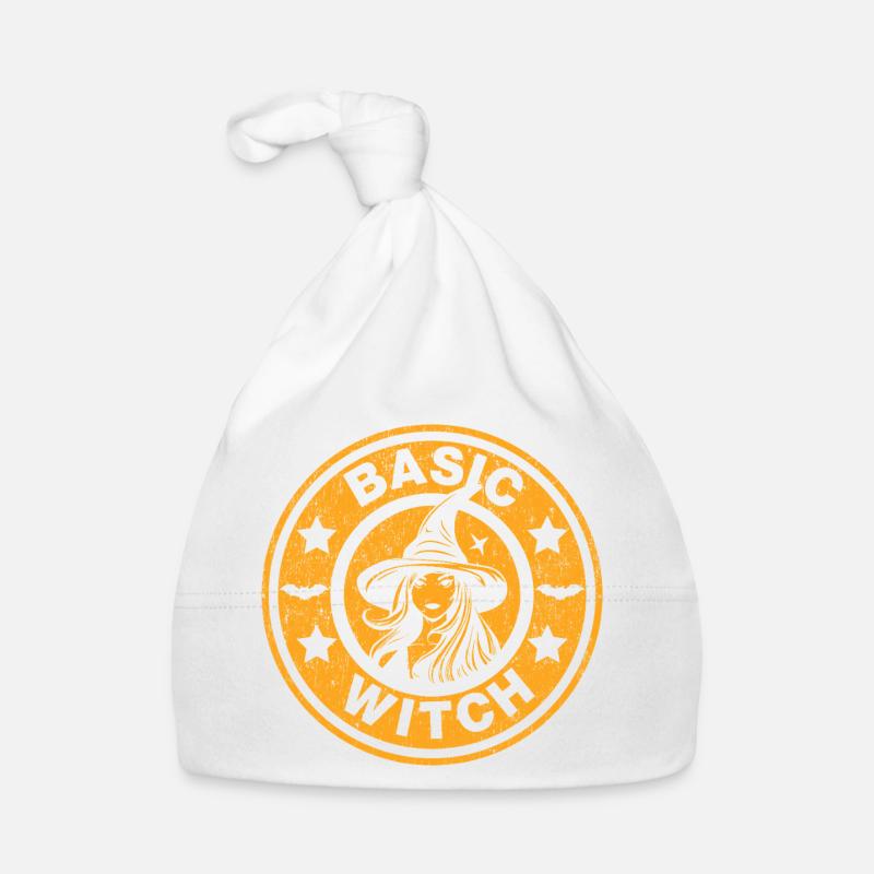 Basic Witch Vintage Halloween Aesthetic Pumpkin Organic Baby Cap