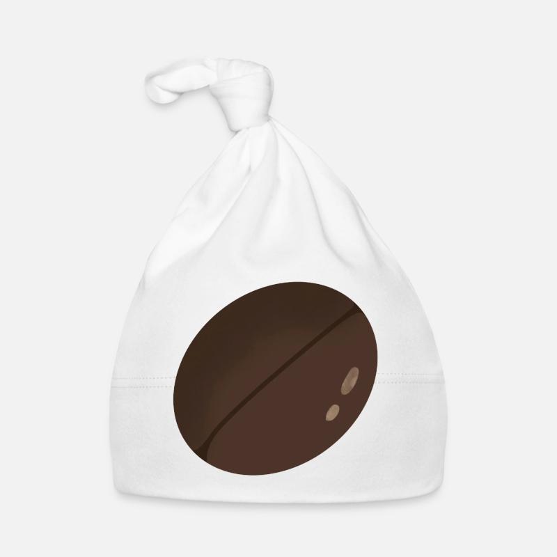 Illustration minimaliste de grain de café Bonnet bio Bébé
