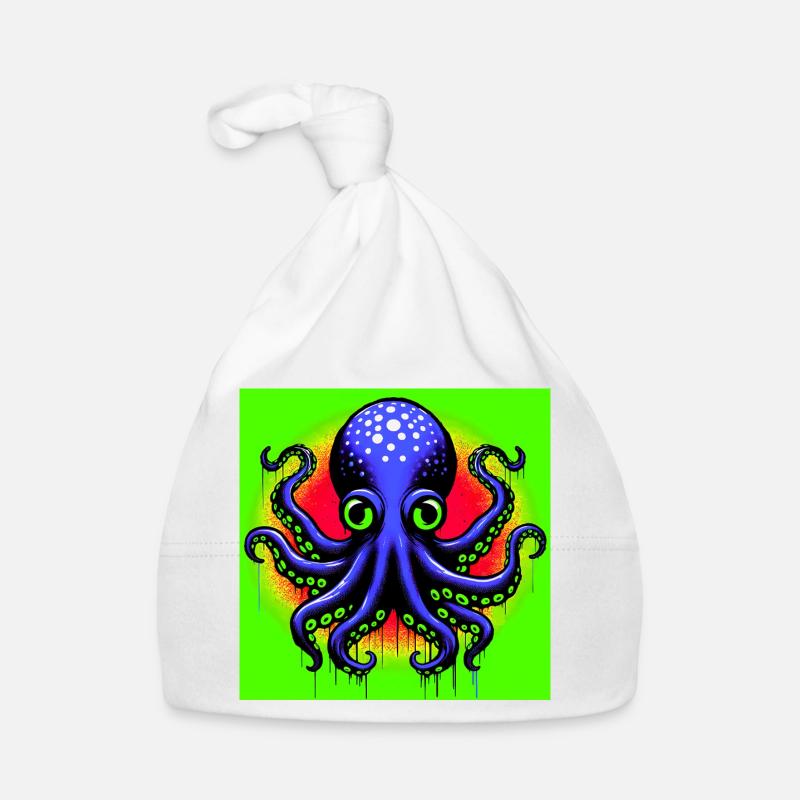 Krake Baby Bio-Mütze