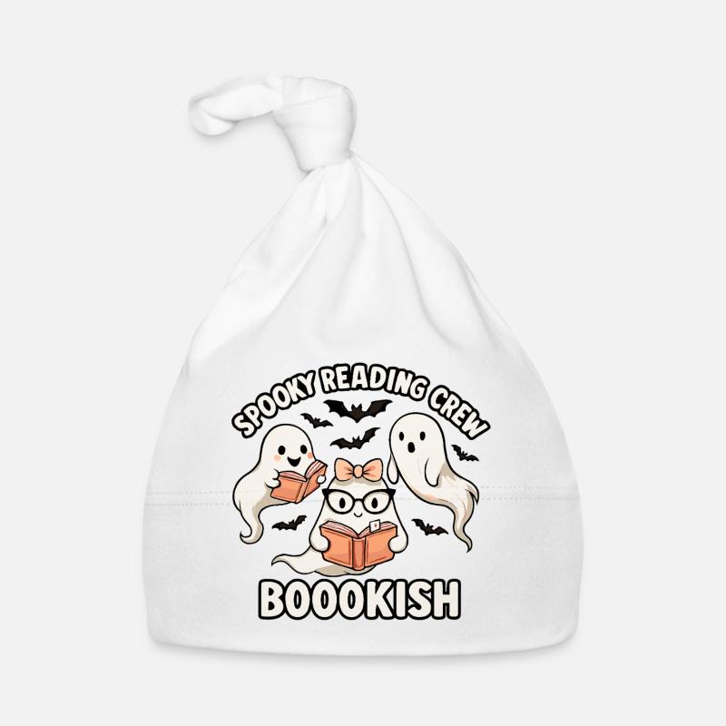 Ghostly Readers Squad Organic Baby Cap