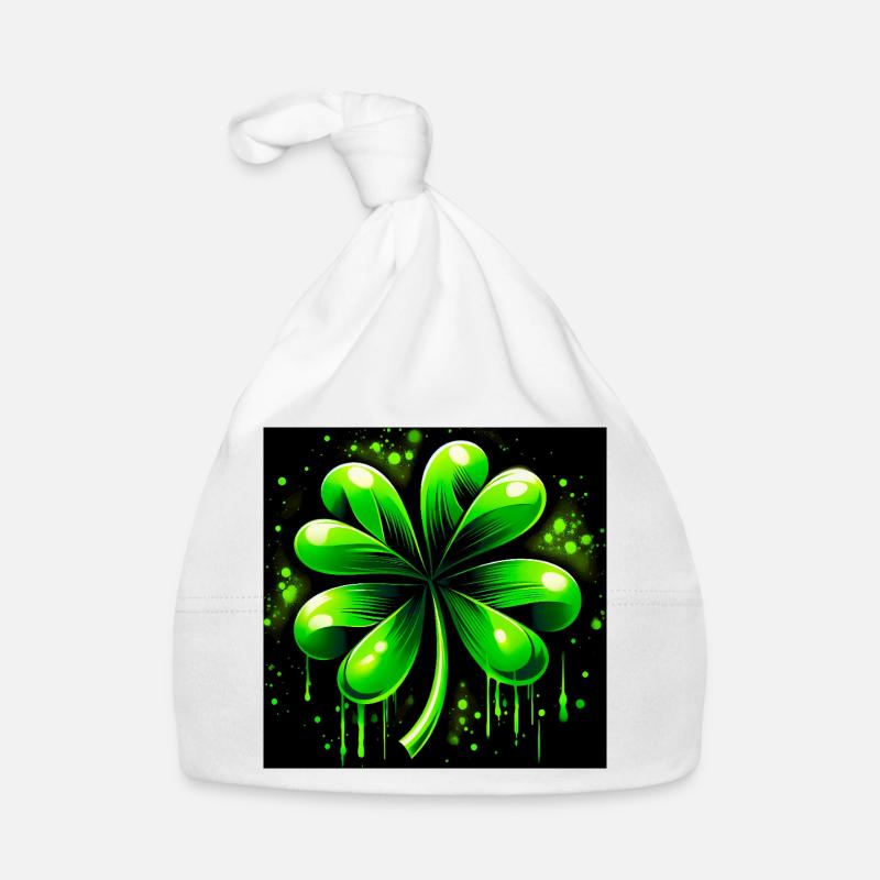 Trèfle à quatre feuilles Bonnet bio Bébé