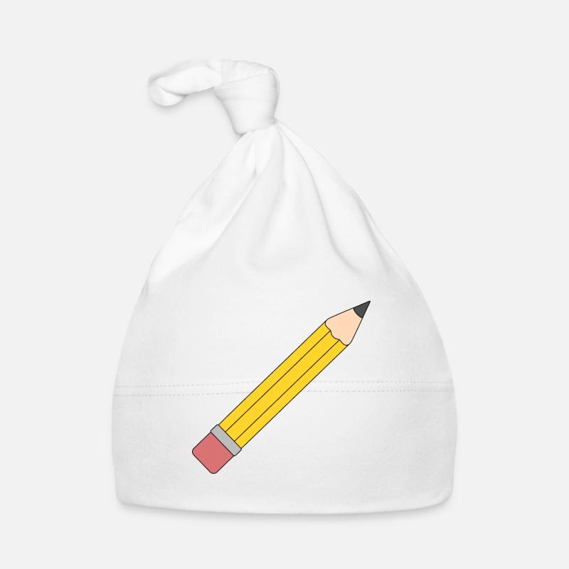 Lebendige gelbe Bleistift-Illustration Baby Bio-Mütze