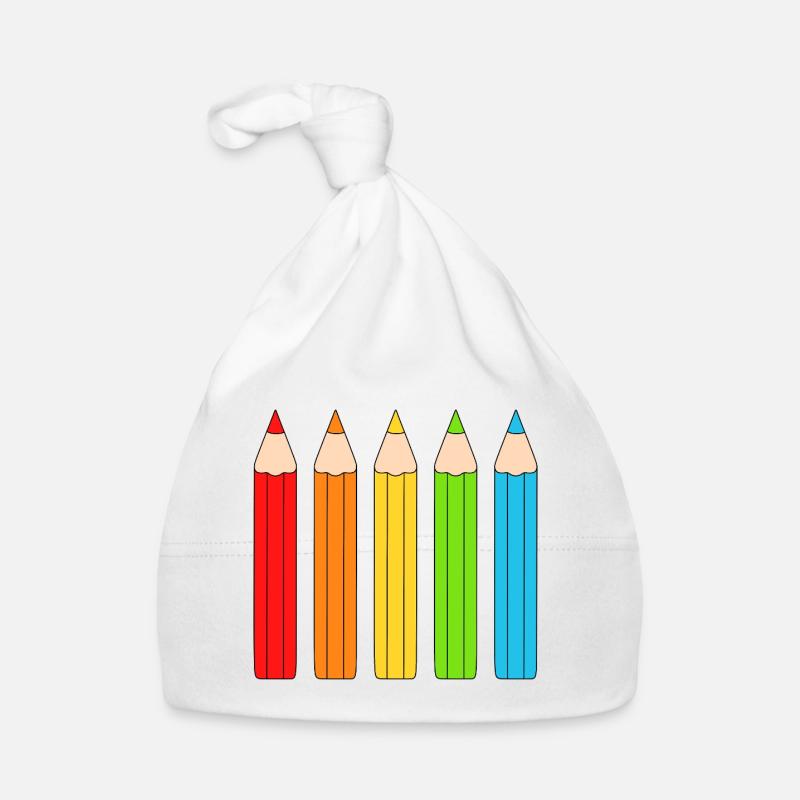 Lebendiges Farbstift-Array-Design Baby Bio-Mütze
