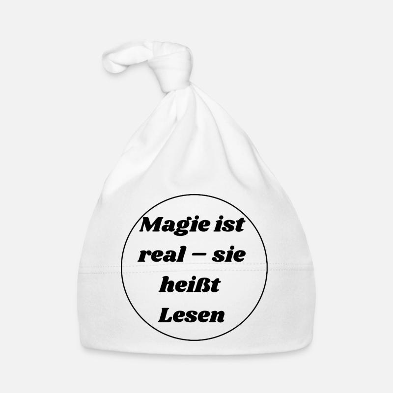 Magic is real - it's called reading Organic Baby Cap
