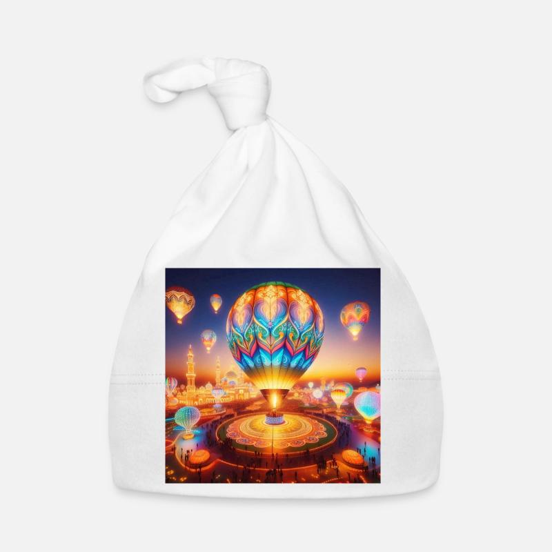 Montgolfière Luminescente Éthérée Bonnet bio Bébé