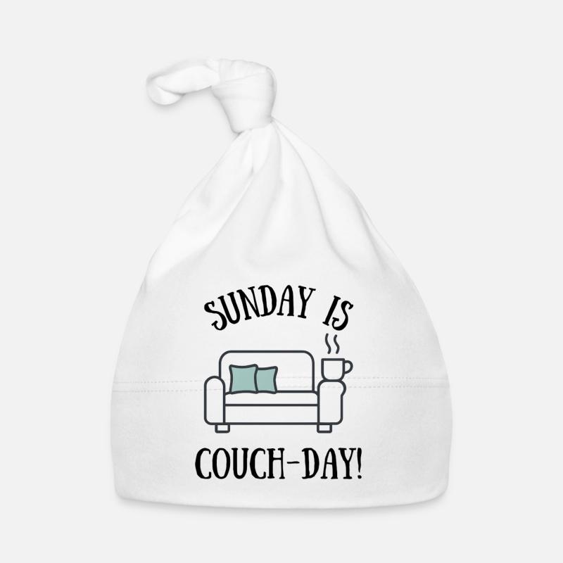 Sonntag ist Couch-Tag Design Baby Bio-Mütze