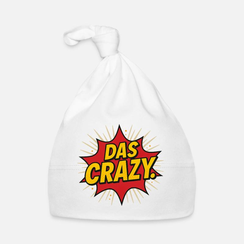 Comic Explosion Text Design Baby Bio-Mütze