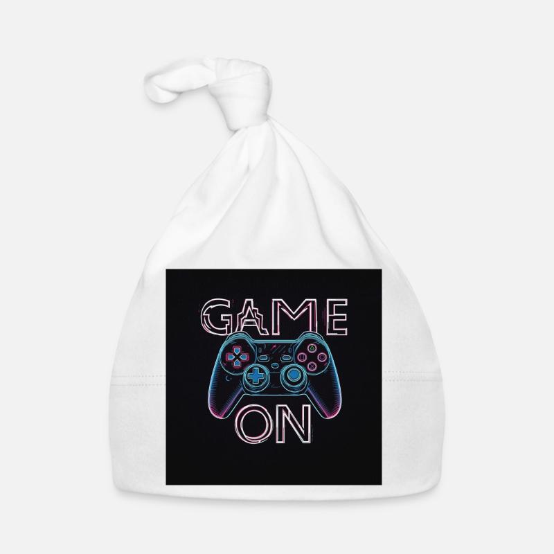 Conception de manette de jeu néon Bonnet bio Bébé