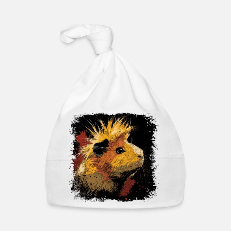 Guinea Pig Punk Rock Organic Baby Cap