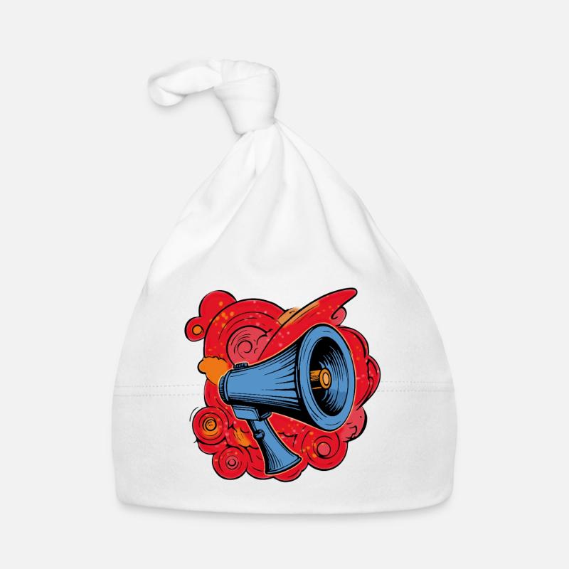 Graffiti speaker with vibrating explosions Organic Baby Cap