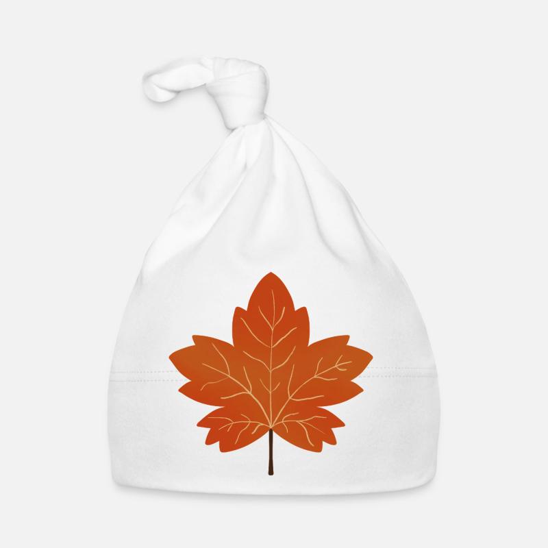 Illustration de feuille d’érable d’automne Bonnet bio Bébé
