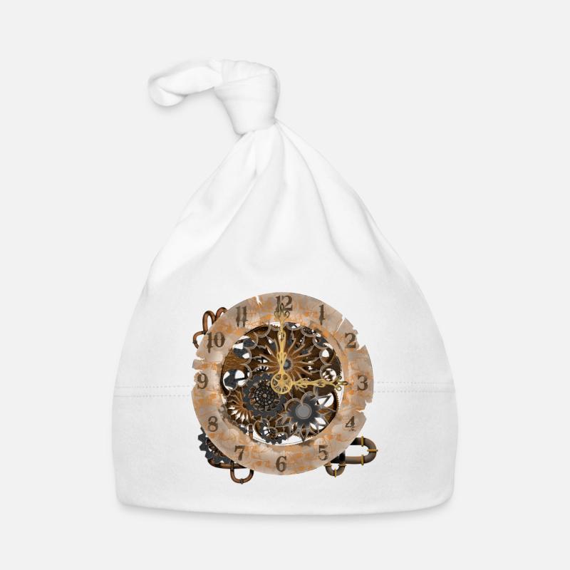 Steampunk watches Organic Baby Cap