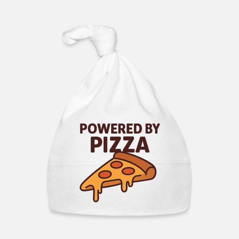 Propulsé par Pizza Motivational Design Bonnet bio Bébé