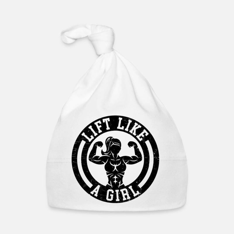 Heben Sie wie ein Mädchen Baby Bio-Mütze