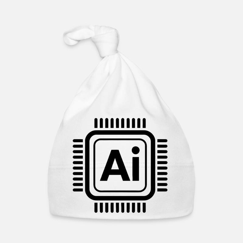 Puce AI - Conception technologique cool Bonnet bio Bébé
