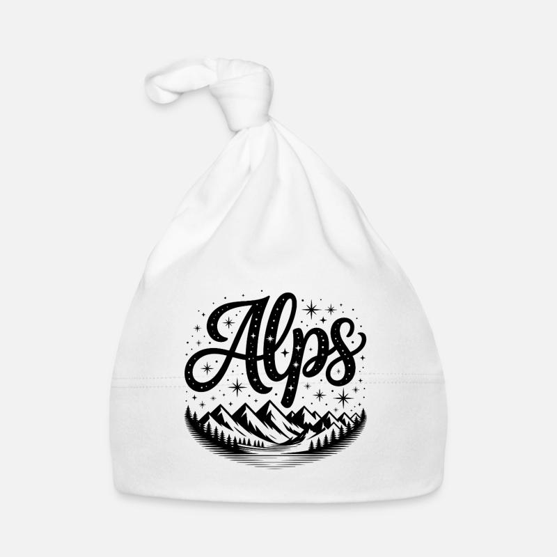 Alpes - Conception de souvenirs Bonnet bio Bébé