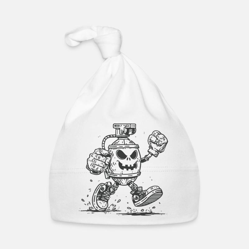 Skull Grenade Organic Baby Cap