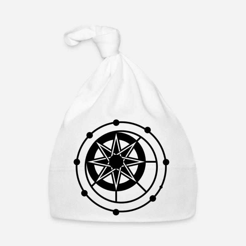 Celestial Astrolabe Crop Circle Organic Baby Cap