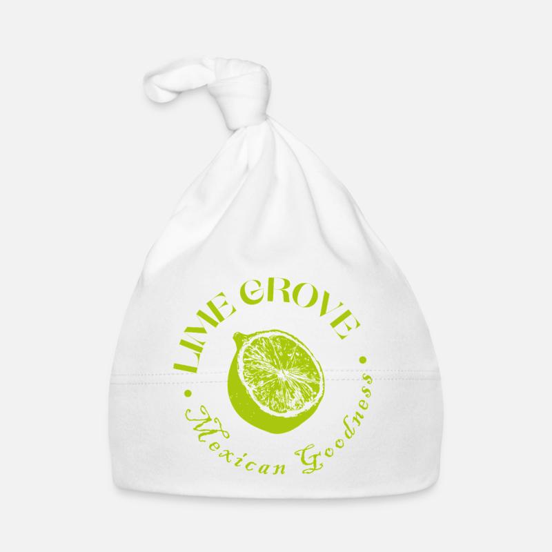 Citron vert et citron design botanique Bonnet bio Bébé